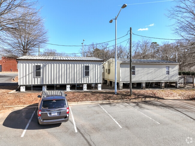 There are a few mobile classroom units at Billingsville Elementary School.