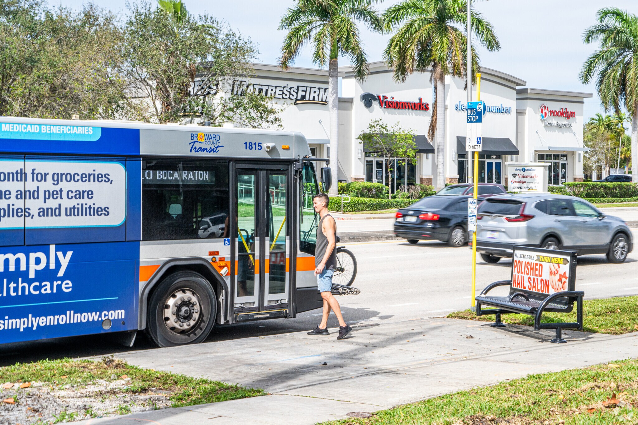 Bus Line in Bal Harbour-Fort Lauderdale.