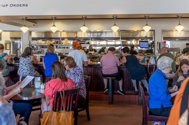 People love to grab breakfast, lunch or dinner at the Monument Cafe in downtown Georgetown.