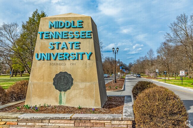 Middle Tennessee State University is located between Murfreesboro and Kittrell.