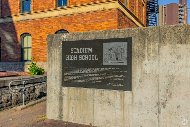 Stadium High School has historic significance to Stadium District.