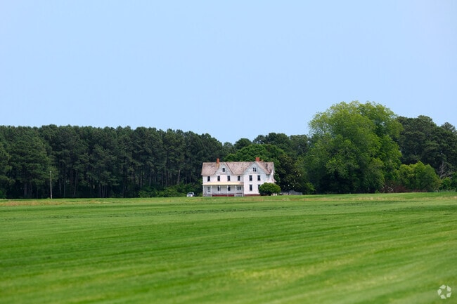A home sits on hundreds of acres in a rural part of Onley.