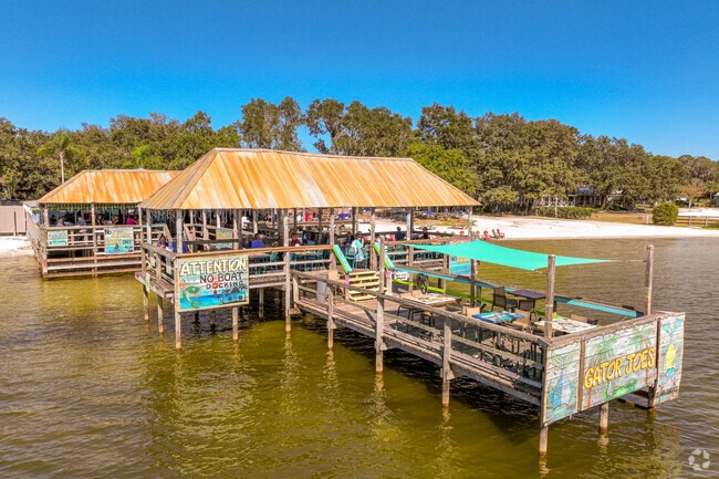 Gator Joe's Beach Bar & Grill is a beachfront hangout for eats & drinks.