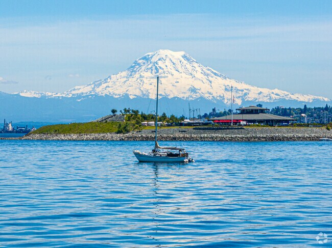Take a boat out on commencement bay in the Ruston neighborhood.