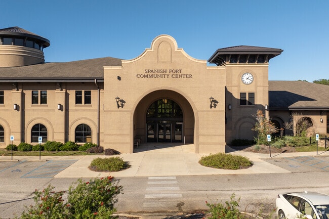 The the Spanish Fort Community Center has a library and a community event center.