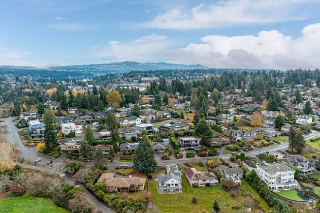 Homes rise on a plateau in the First Hill neighborhood.