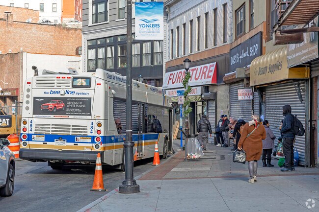 In the Lamartine Heights community there are bus stops on almost every corner.