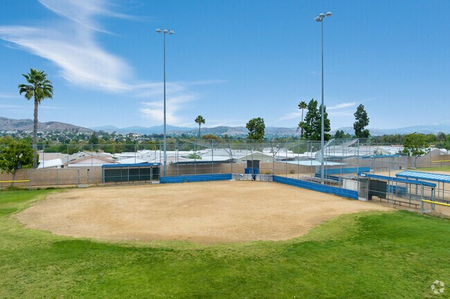 Students love the baseball fields at Chet F. Harritt Elementary School.