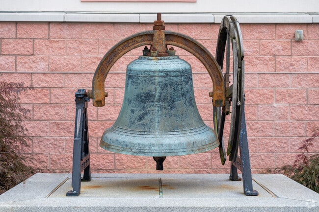 The bell at the Avoca Municipal Building is a relic in the history of the borough.