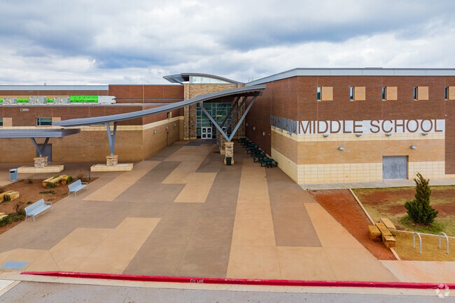 Students are taught a challenging curriculum at Heartland Middle School.