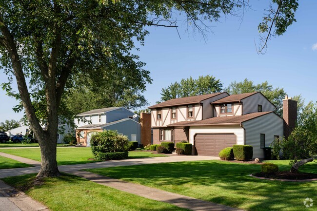 There are also more modest homes in Grand Island like this Tudor style home.