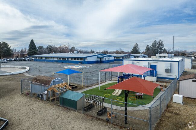 A small play area at Agnes Risley Elementary School.