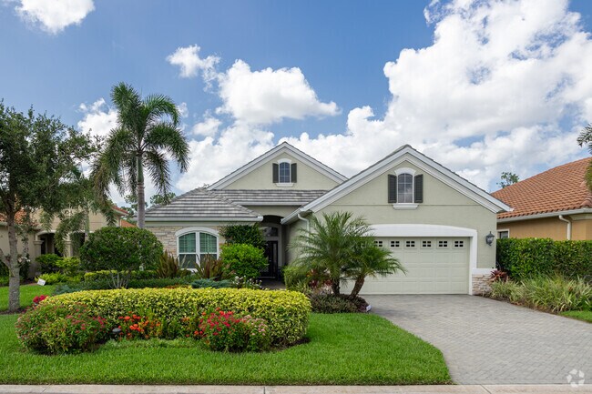 Homes in Estero Park are nicely appointed with attractive landscaping in the City of Estero.