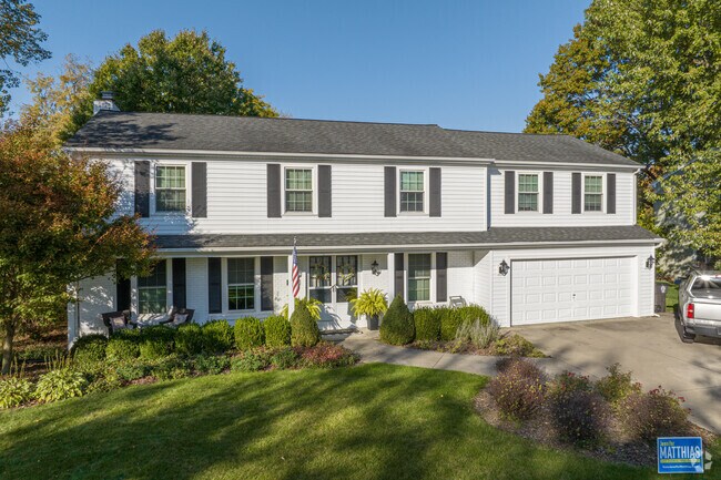 This large two-story house is located in the New Glenwood neighborhood.