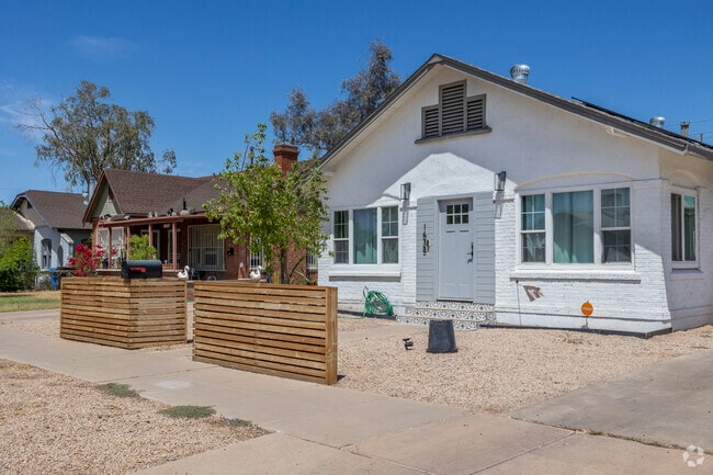 Some bungalow homes in Governmental Mall have added square footage by making the patio a livable space.