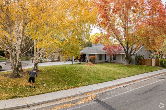 Newer Dixon Lane-Meadow Creek homes include mature trees for fun leaf piles to jump in.