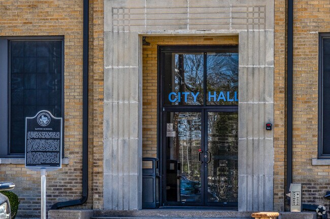 Lavon's City Hall is an historic building that housed the city's first school.