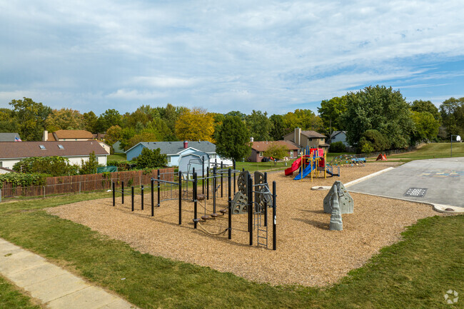 The Lincoln Elementary playground offers teachers a break while students burn off some energy.