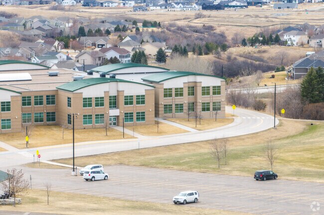 Horizon Middle School is situated in the middle of a residential neighborhood.