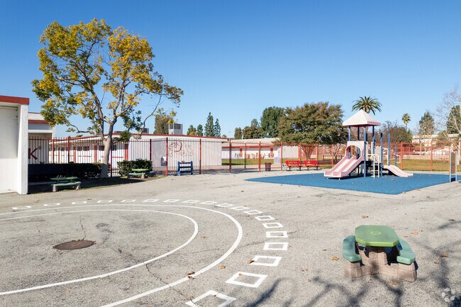 Play area at South Ranchito Dual Language Academy in Pico Rivera, Ca.
