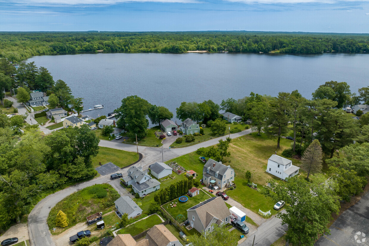 Aerial Photography Map of Hanson, MA Massachusetts