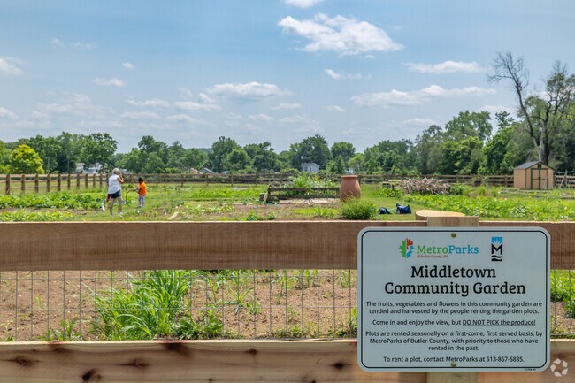 Residents of Amanda-Oneida and other surrounding neighborhoods tend to the plots at Middletown Community Garden.