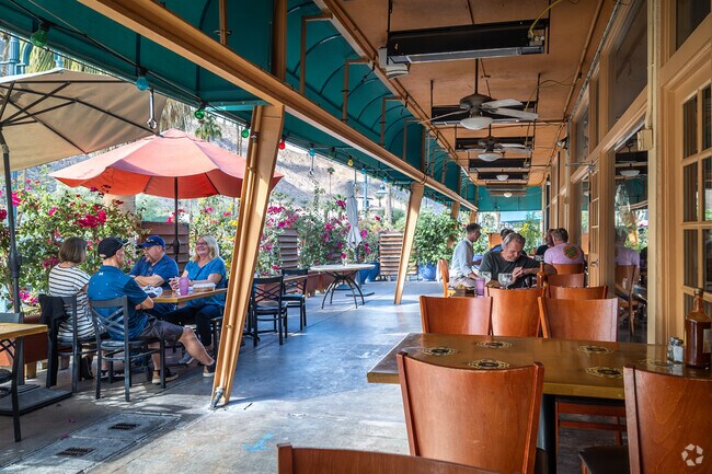 Enjoy delicious Mexican food and margaritas at El Mirasol Cocina Mexicana near Tahquitz River.