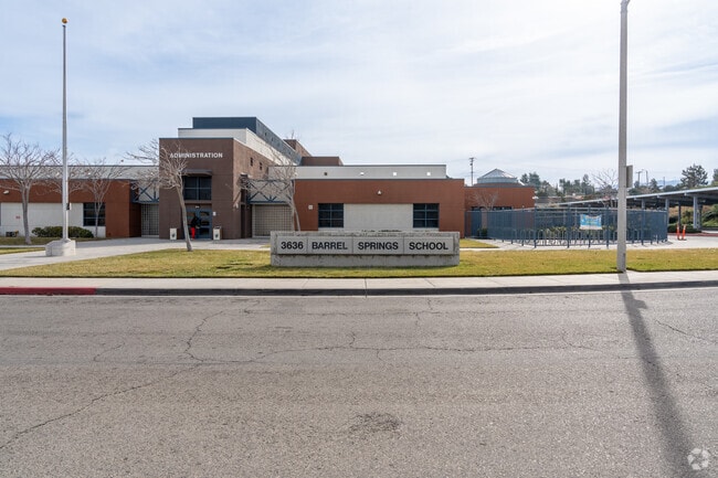 Barrel Springs Elementary is located at 3636 Ponderosa Way, Palmdale, CA 93550.