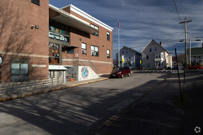 Alternate view of Bernard F Norton School in Valley Falls, Cumberland RI.