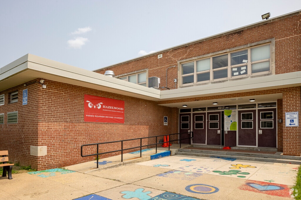 Hazelwood Elementary/Middle School building in Frankford.
