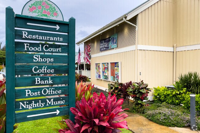 The center offers dining options ranging from casual eateries to upscale restaurants.