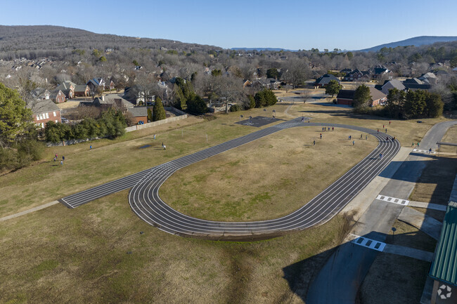 Track for Hampton Cove Middle School in Owns Cross Roads Alabama.