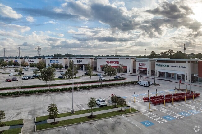 Klein Crossing's Grand Parkway Marketplace hosts large box stores for residents to shop at.