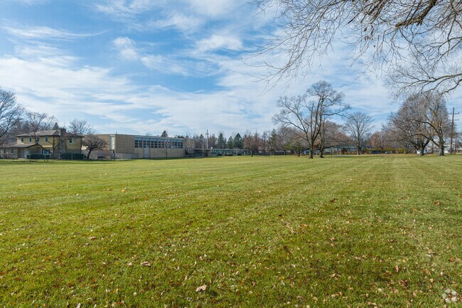 Large open space is available for play and sports at Aurora's St. Rita School.