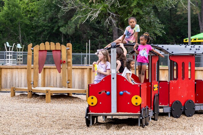 Children play at Jerry Matheson Park where they can get lost in their imaginations.