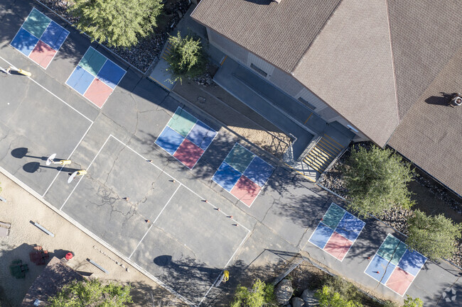 Kids attending Prescott’s Abia Judd Elementary School have lots of options for play at recess.