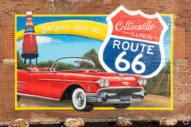 Cruise down historic Route 66 through Collinsville, IL.