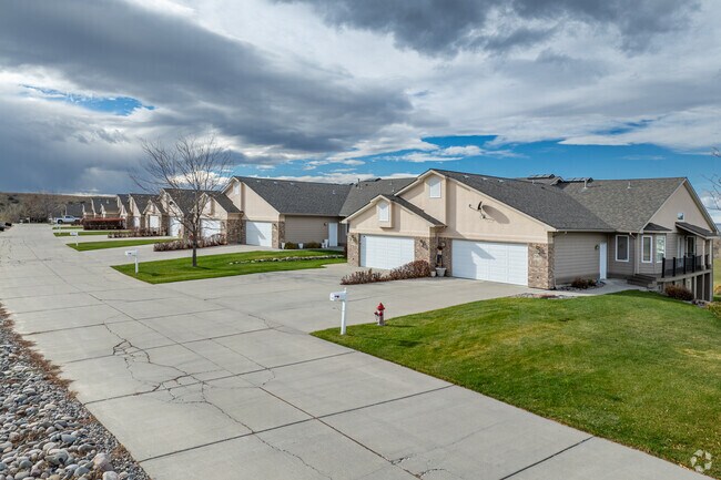 Single-story homes are frequent across Blue Creek’s quiet streets.