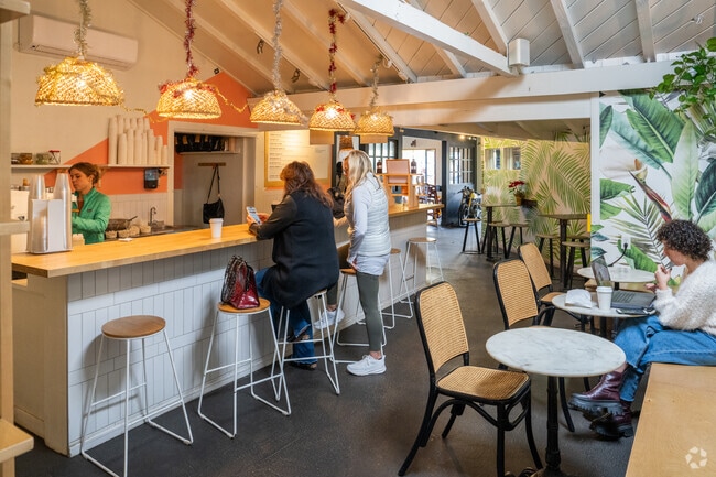 Queenstage Coffee in Encinitas is a local favorite for work and conversation.