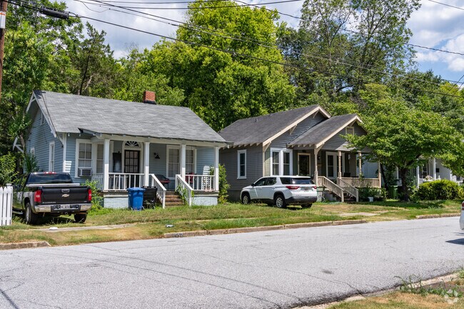 Front porches are popular features of homes in East Highlands.