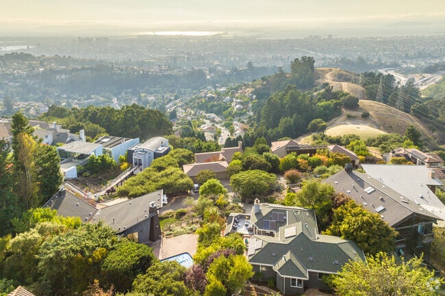 One of the most beautiful views from the Oakland Hills are from Merriewood neighborhood.