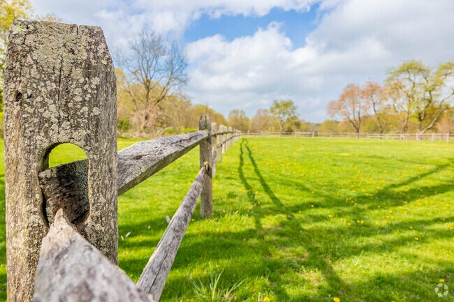 Enjoy a peaceful sunny day at the Muttontown Preserve Equestrian Center.