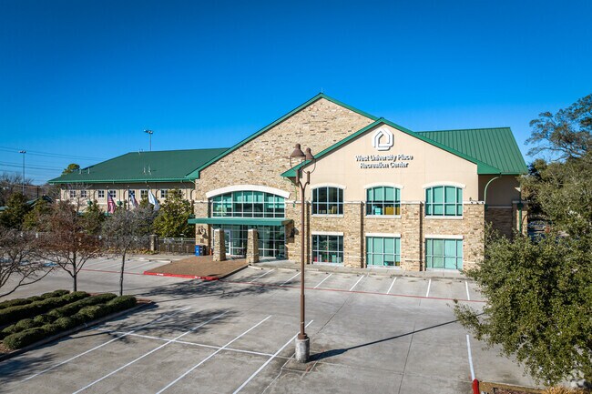 West University Place Recreation Center boasts a gym, swimming pool, and playground on site.