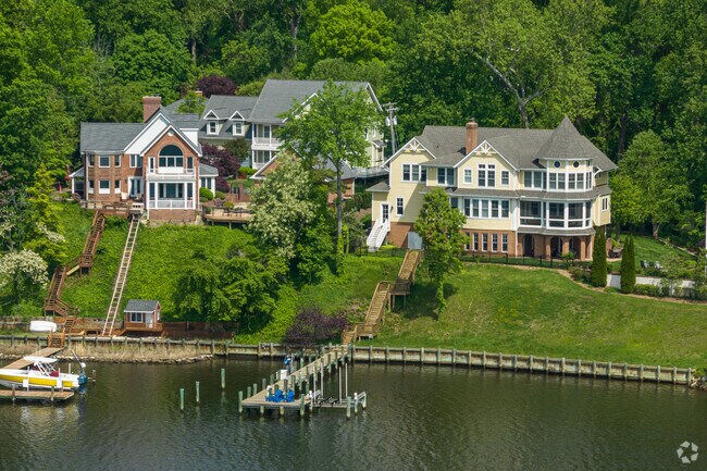Waterfront estates on the South River in Parole.