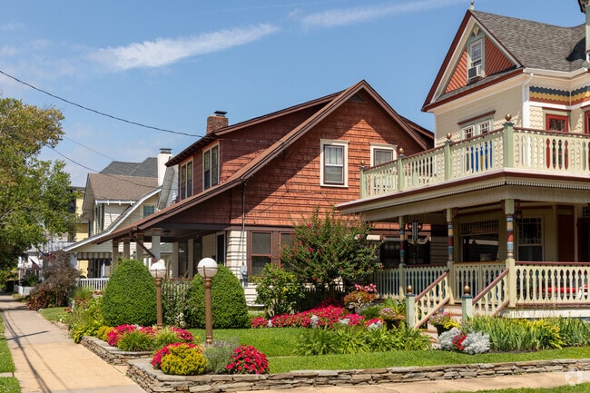 Rows of historic homes line the streets of Ocean Grove.