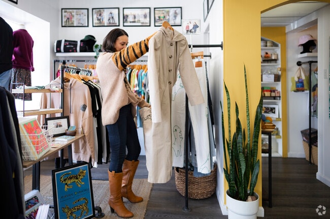 Meet the designer of the hand made clothing at Preston & James in Congress Park.