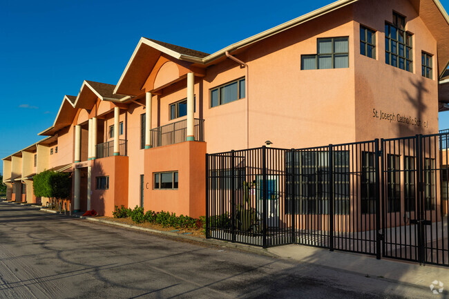 St Josephs Catholic school main entrance side.