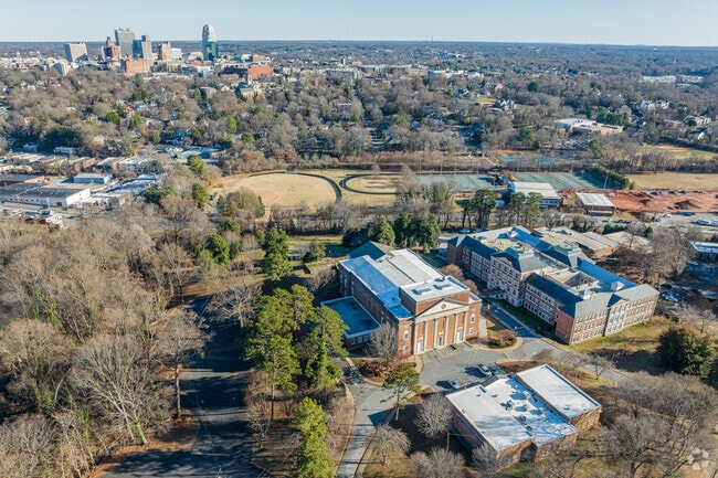 Reynolds High School occupies a spacious campus near downtown Winston-Salem.