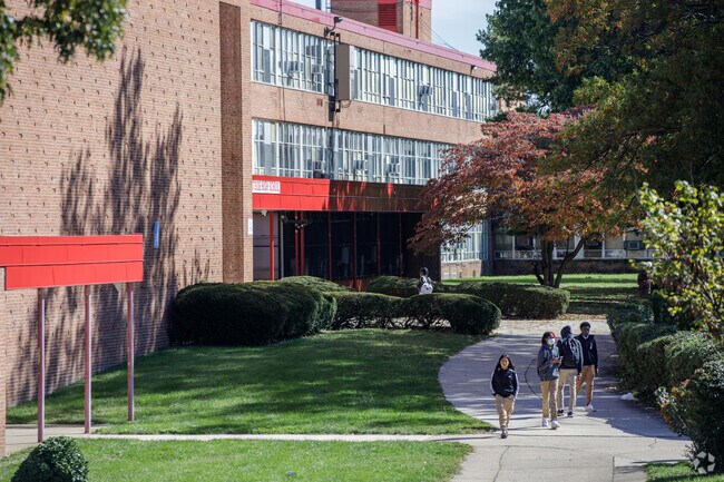 Edmondson-Westside High School sits near Hunting Ridge and Edmondson Village.