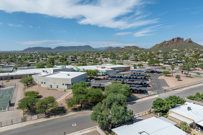 Pistor Middle School is set against the scenic landscape of Tucson.